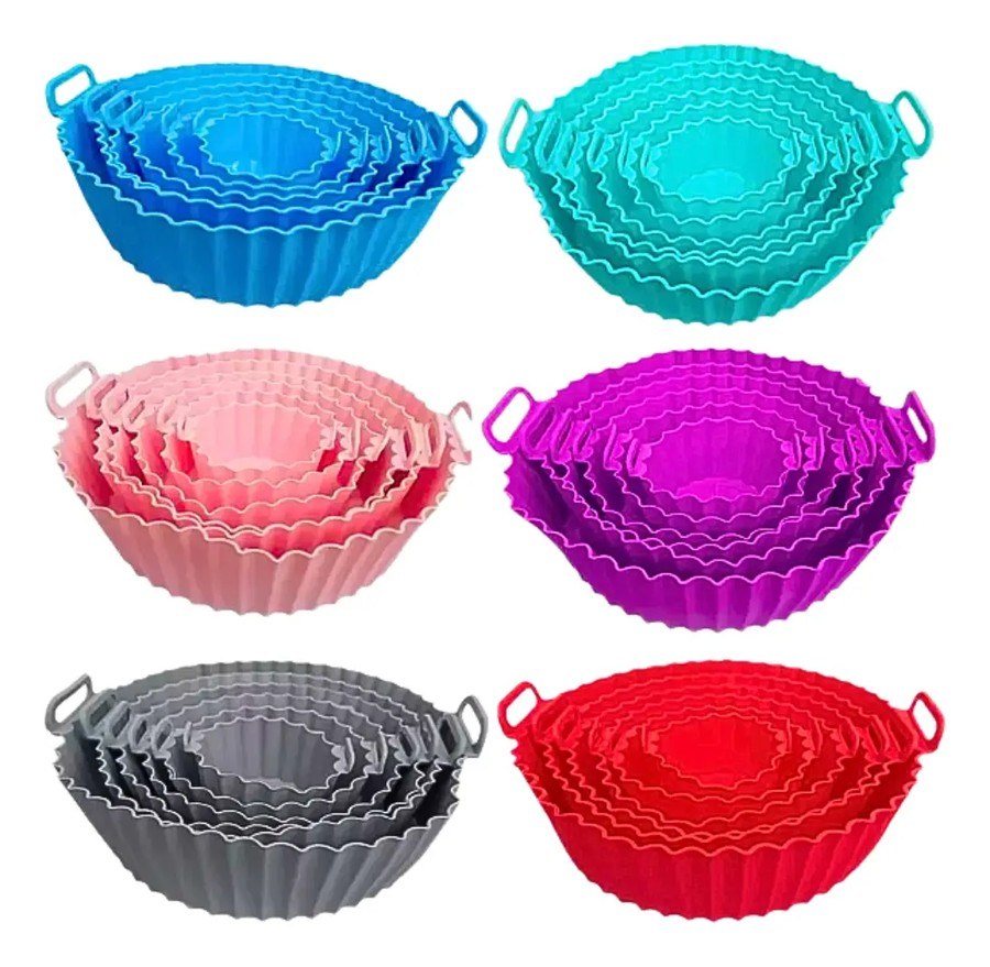 Kit de 6 Moldes de Silicona para Freidora de Aire