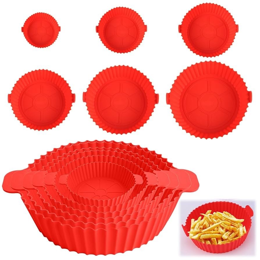 Kit de 6 Moldes de Silicona para Freidora de Aire