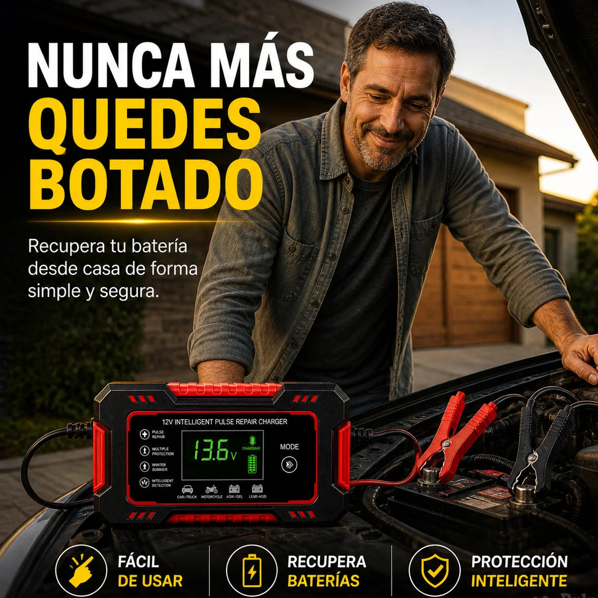 Cargador reparador de baterías para autos - El salvavidas de tu auto y de tu bolsillo