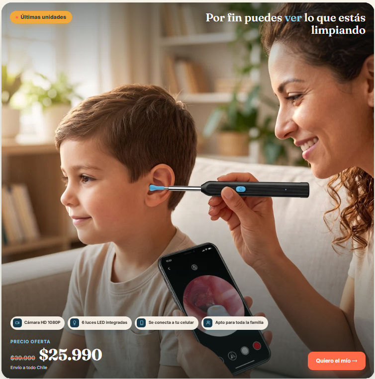 Limpiador Oidos Camara