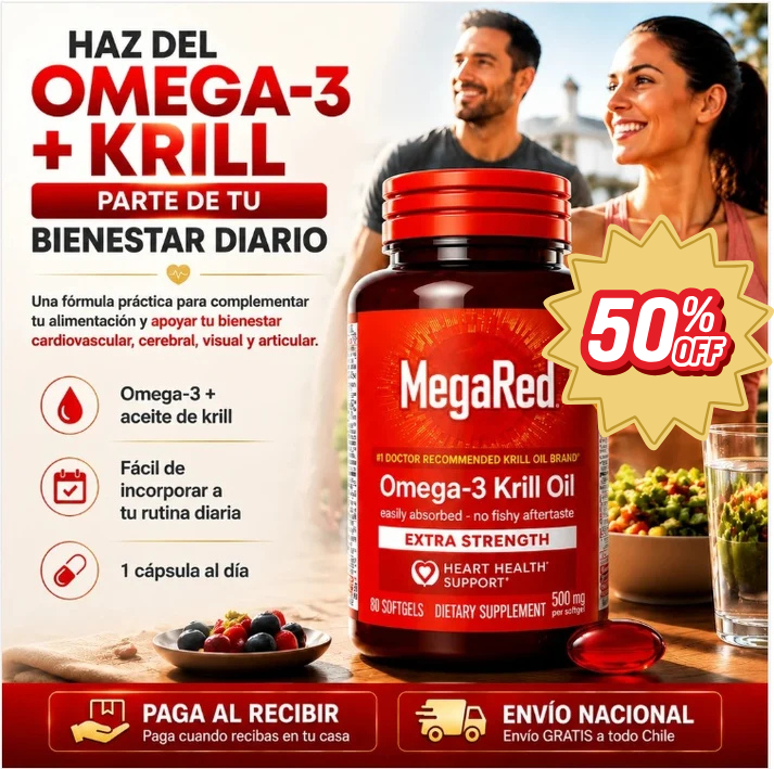 MegaRed Omega-3 + Krill para tu Bienestar Diario