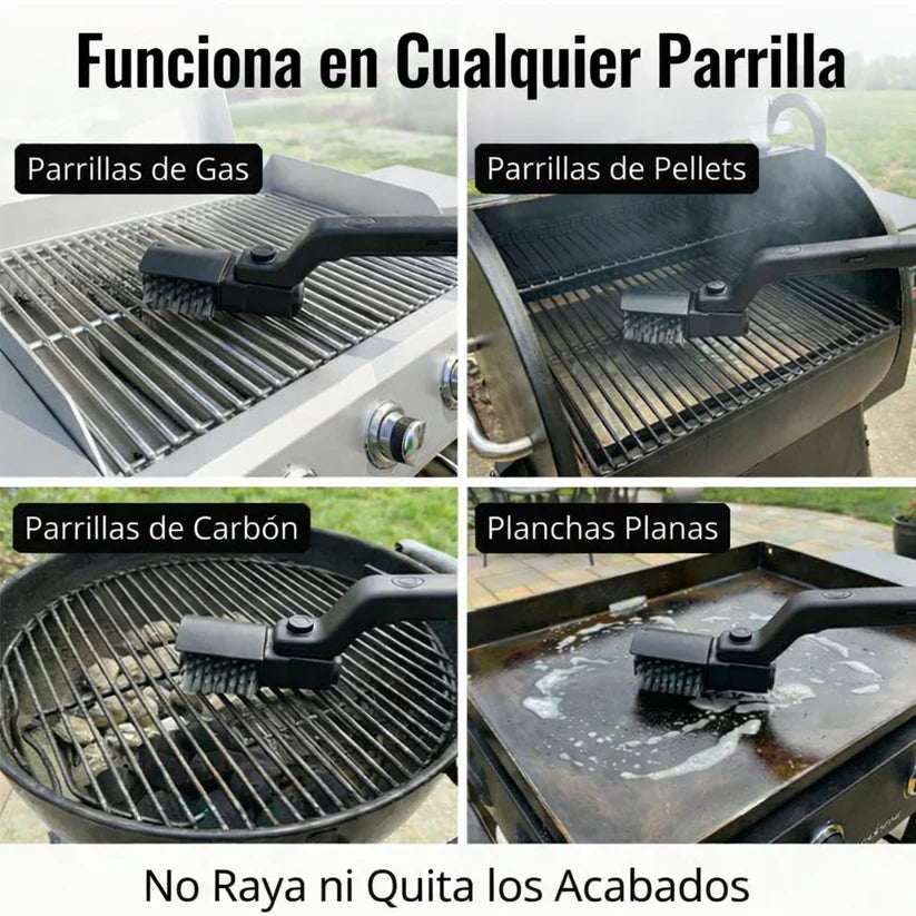 Grill Brush Pro - Menos limpieza. Más asado