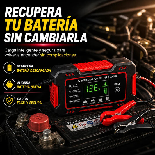 Cargador reparador de baterías para autos - El salvavidas de tu auto y de tu bolsillo